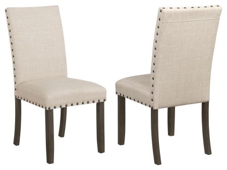 Ralland - Upholstered Dining Side Chair (Set of 2) - Beige Online Hot Sale