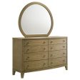 Granada - 8-Drawer Dresser And Mirror - Natural Pine For Sale