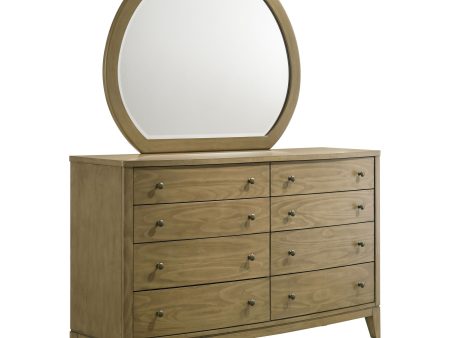 Granada - 8-Drawer Dresser And Mirror - Natural Pine For Sale