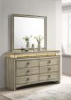 Giselle - 8-Drawer Dresser With Mirror - Rustic Beige For Cheap