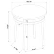 Avilla - Round Marble Top Side End Table - White Online Sale