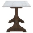 Aldrich - Marble Top Counter Height Dining Table - White Online now