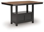 Wildenauer - Brown   Black - Rectangular Dining Room Counter Table Sale