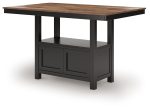 Wildenauer - Brown   Black - Rectangular Dining Room Counter Table Sale