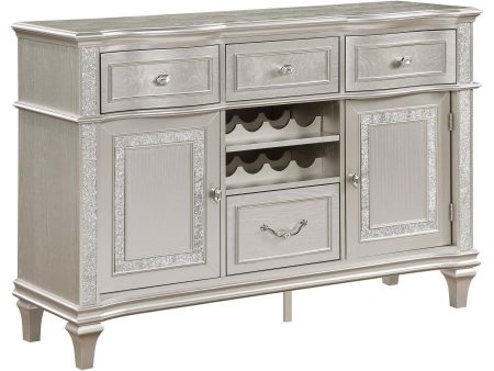 Evangeline - 4-Drawer Sideboard Buffet Cabinet - Silver Oak Supply