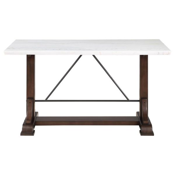 Aldrich - Marble Top Counter Height Dining Table - White Online now