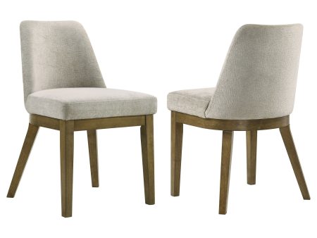 Castlewood - Upholstered Dining Chair (Set of 2) - Brown Oak For Discount