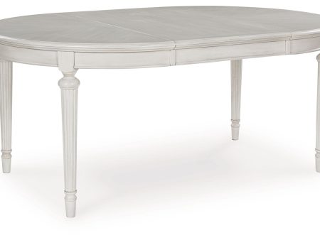 Montelaine - Antique White - Oval Dining Room Extension Table Supply