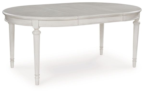 Montelaine - Antique White - Oval Dining Room Extension Table Supply