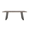 Misty - Solid Wood Dining Table - Gray Sheesham Fashion