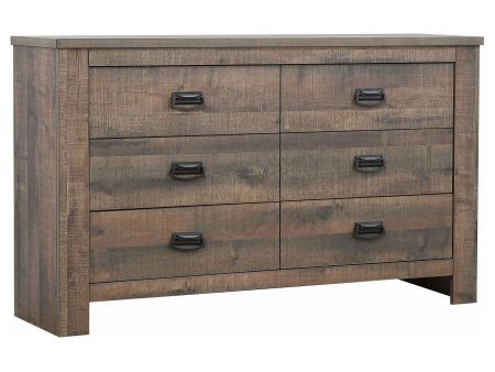 Frederick - 6-Drawer Dresser - Weathered Oak Online now