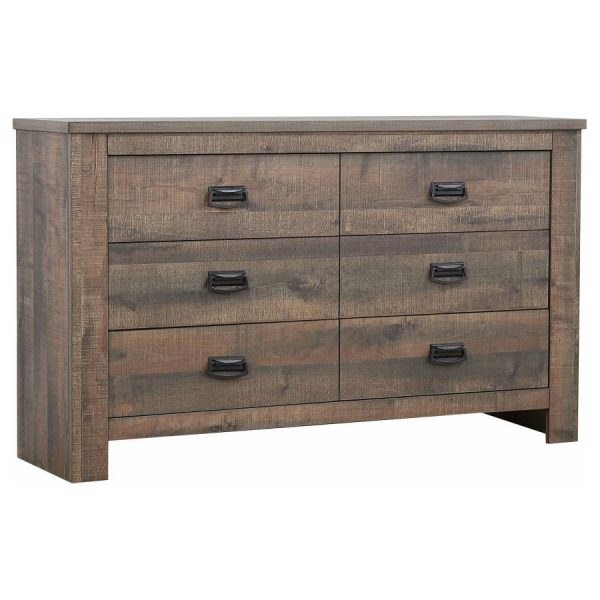 Frederick - 6-Drawer Dresser - Weathered Oak Online now