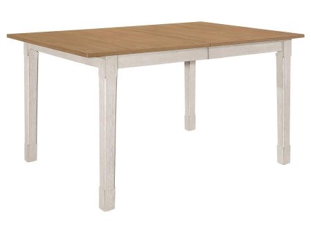 Kirby - Extension Leaf Dining Table - Rustic Off White Online Sale