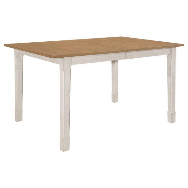 Kirby - Extension Leaf Dining Table - Rustic Off White Online Sale