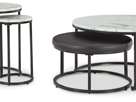 Jusmour - Black   White - Occasional Nesting Table (Set of 4) Discount