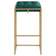 Nadia - Upholstered Backless Bar Stool (Set of 2) - Hunter Green Online Hot Sale