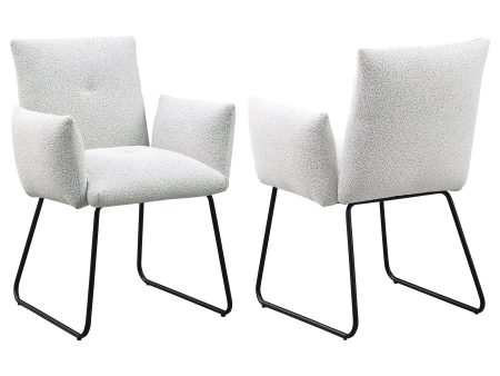 Ackland - Upholstered Dining Side Chair (Set of 2) - Light Gray Fashion