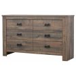 Frederick - 6-Drawer Dresser - Weathered Oak Online now