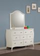 Dominique - 7-Drawer Dresser With Mirror - Cream White Online