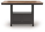 Wildenauer - Brown   Black - Rectangular Dining Room Counter Table Sale