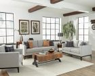 Apperson - Upholstered Track Arm Sofa Set For Discount