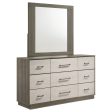 Fenwick - 9-Drawer Dresser With Mirror - Gray Oak For Discount