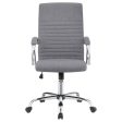 Abisko - Upholstered Adjustable Home Office Desk Chair - Gray For Cheap