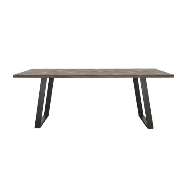 Misty - Solid Wood Dining Table - Gray Sheesham Fashion