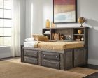 Wrangle Hill - Wood Twin Storage Daybed - Gunsmoke Sale