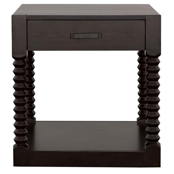 Meredith - 1-Drawer Rectangular Side End Table - Coffee Bean Supply