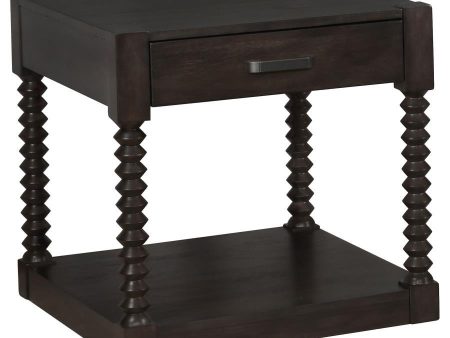 Meredith - 1-Drawer Rectangular Side End Table - Coffee Bean Supply