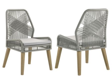 Nakia - Woven Rope Dining Side Chairs (Set of 2) Cheap