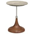 Alicia - Round Marble Top Accent Side Table - Ivory Online Hot Sale