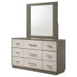 Fenwick - 9-Drawer Dresser With Mirror - Gray Oak For Discount