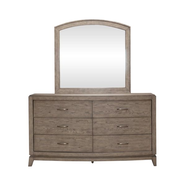 Avalon - Dresser & Mirror - Burnished Beige Hot on Sale