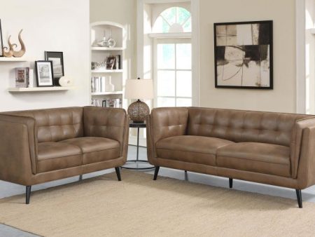 Thatcher - Upholstered Tuxedo Arm Sofa Set Online