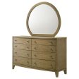 Granada - 8-Drawer Dresser And Mirror - Natural Pine For Sale