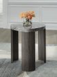 Surmour - Gray   Brown - Triangle End Table For Discount