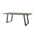 Misty - Solid Wood Dining Table - Gray Sheesham Fashion