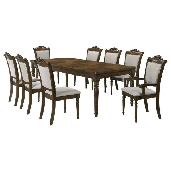 Willowbrook - 9 Piece Rectangular Dining Table Set - Chestnut For Sale