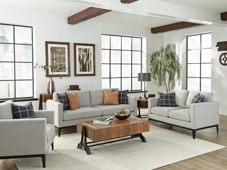 Apperson - Upholstered Track Arm Sofa Set For Discount