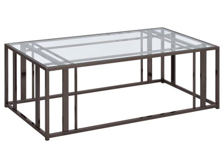 Adri - Rectangular Glass Top Coffee Table Supply