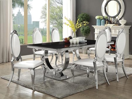 Antoine - Rectangular Glass Top Dining Set Fashion