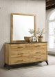 Kaywood - 6-Drawer Dresser And Mirror - Natural Pine Online Hot Sale