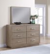 Kenora - 6-Drawer Dresser And Mirror - Barley Brown Online Hot Sale