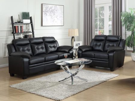 Finley - Upholstered Padded Arm Tufted Sofa Set Online Hot Sale