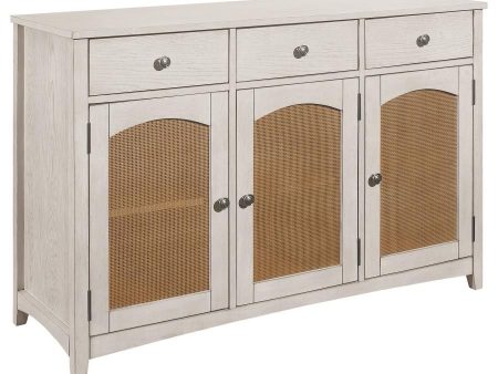 Kirby - 3-Drawer Sideboard Buffet Cabinet - Rustic Off White on Sale