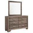 Kauffman - 6-Drawer Dresser with Mirror Online Sale