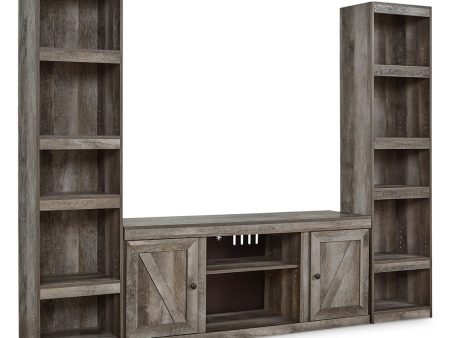 Wynnlow - Gray - 3-Piece Entertainment Center For Discount