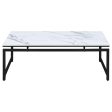 Clark - 3 Piece Faux Marble Top Coffee Table Set - White on Sale